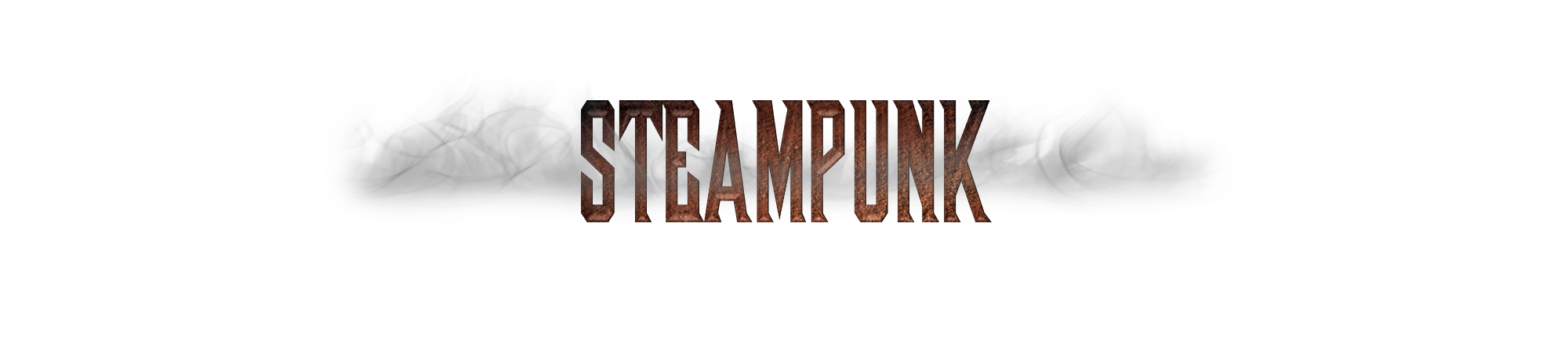 steampubnk wasteland logo white writing